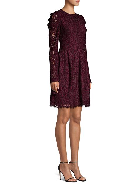 michael kors dress long sleeve|michael kors lace dress.